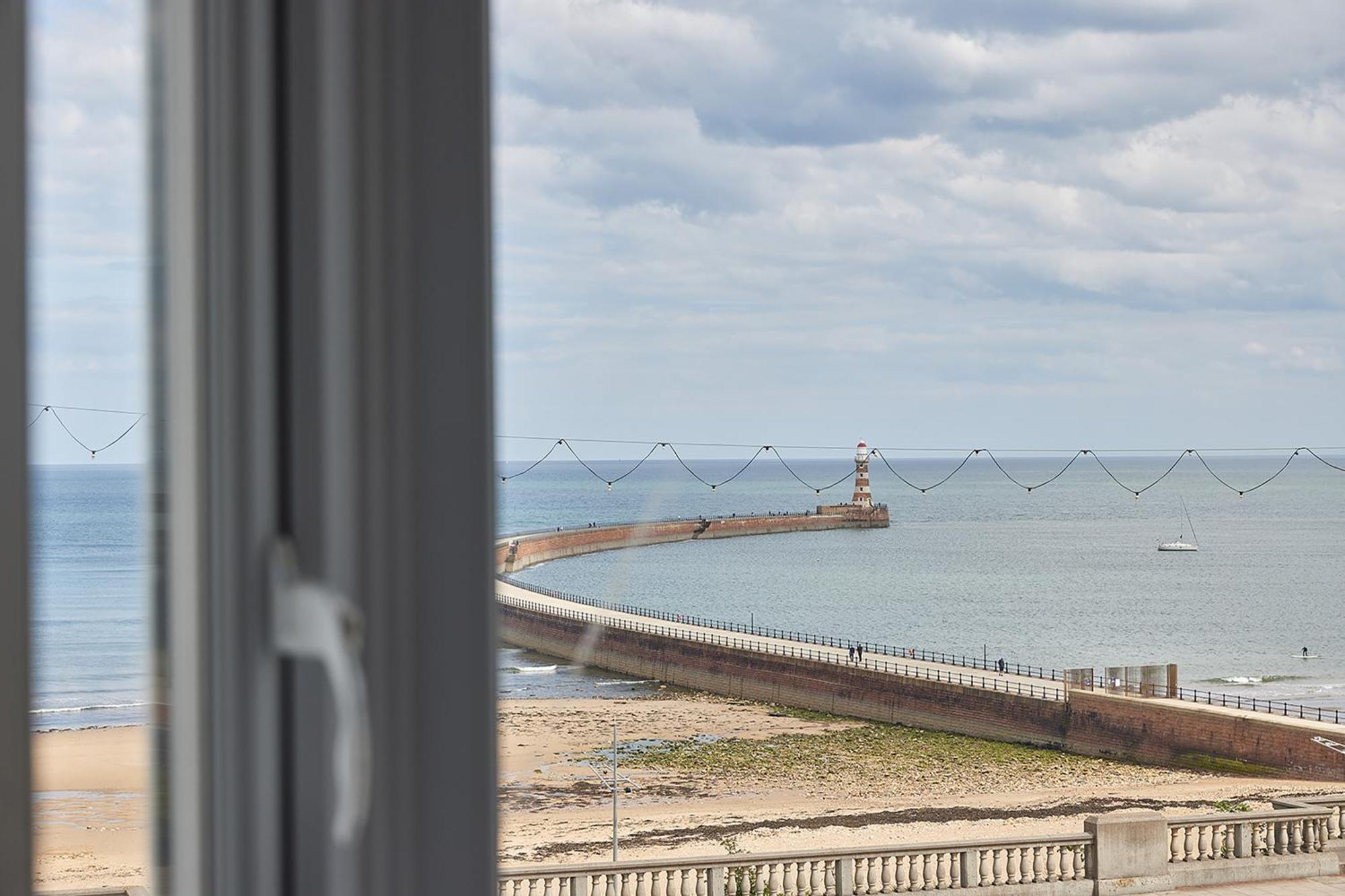 סנדרלנד 5 Roker Terrace - Seaview Apartments מראה חיצוני תמונה